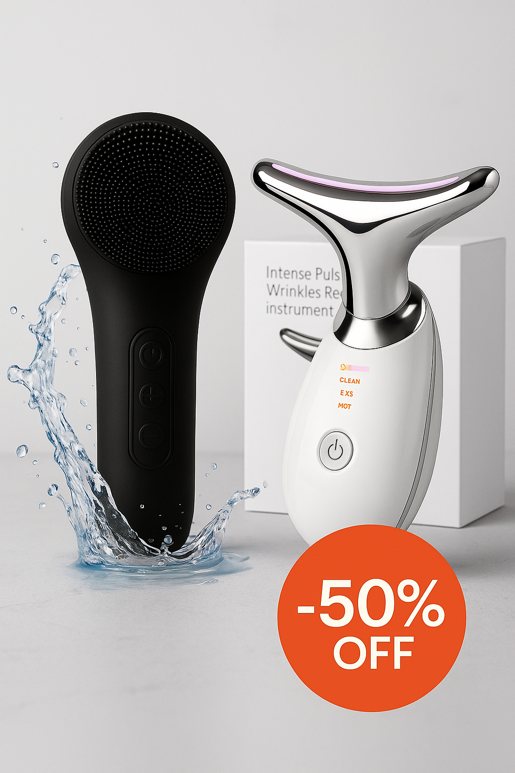 Masseur facial  avec Brosse nettoyante visage